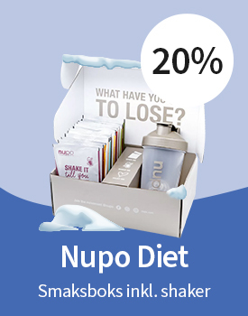 Spar 20% på Nupo Diet Smaksboks inkl. shaker - 1 stk.